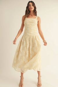 Lace Corset Midi Dress