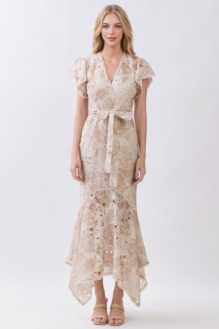 Pennie Lace Mermaid Maxi Dress