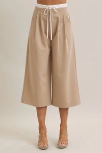 Ocean Woven Vest & Wide-leg Trouser Set