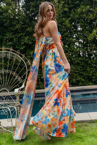 ONE SHOULDER FLORAL MAXI DRESS PRIVILEGE