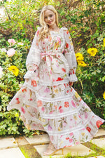 SPRING FLORAL MAXI DRESS