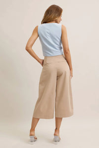 Ocean Woven Vest & Wide-leg Trouser Set