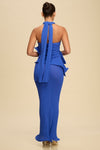 Ruffle Halter Knit Maxi Dress PRIVILEGE
