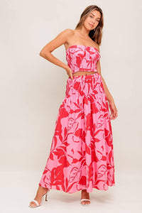 TUBE TOP MAXI SKIRT SET