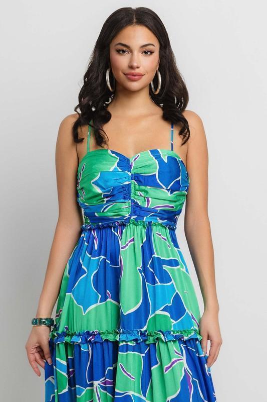 WEETHEART NECKLINE SHOULDER STRAP RUFFLE DETAILED - PRIVILEGE 