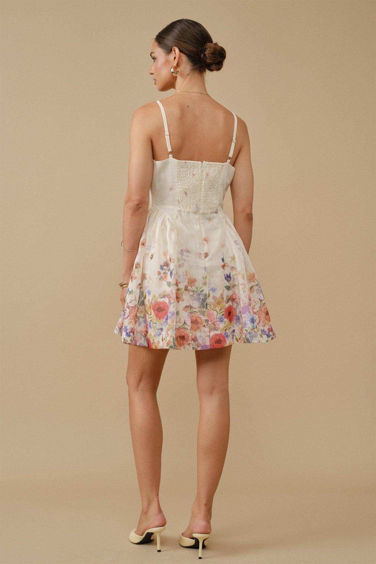 Floral Garden Side-lace A-line Dress