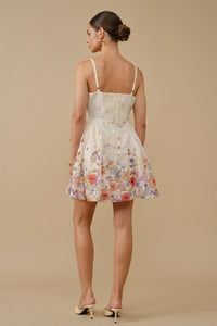 Floral Garden Side-lace A-line Dress