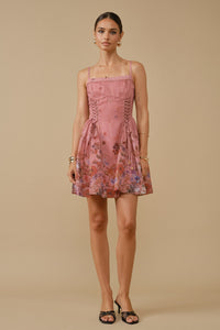 Floral Garden Side-lace A-line Dress