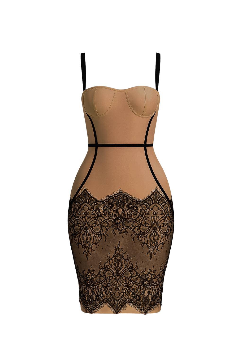 LACE BANDAGE DRESS