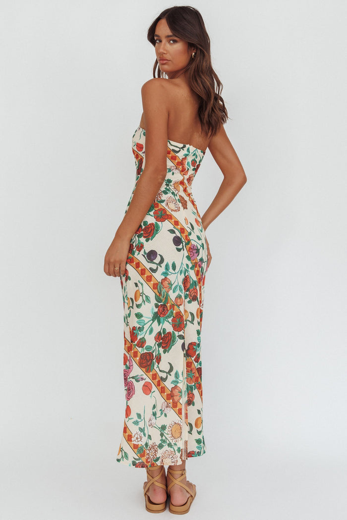 Floral Cascade Maxi Dress