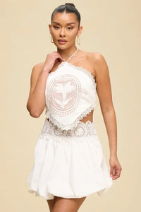 Halter Crochet Skirt Set
