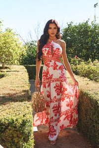 HALTER TIERED MAXI DRESS