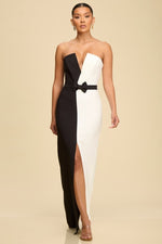 Deep veck maxi dress slit hoilday