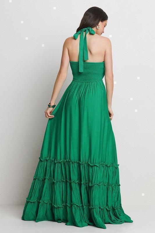TUBE TOP WITH TRIPLE TIERE ATTACHED LONG MAXI PRIVILEGE