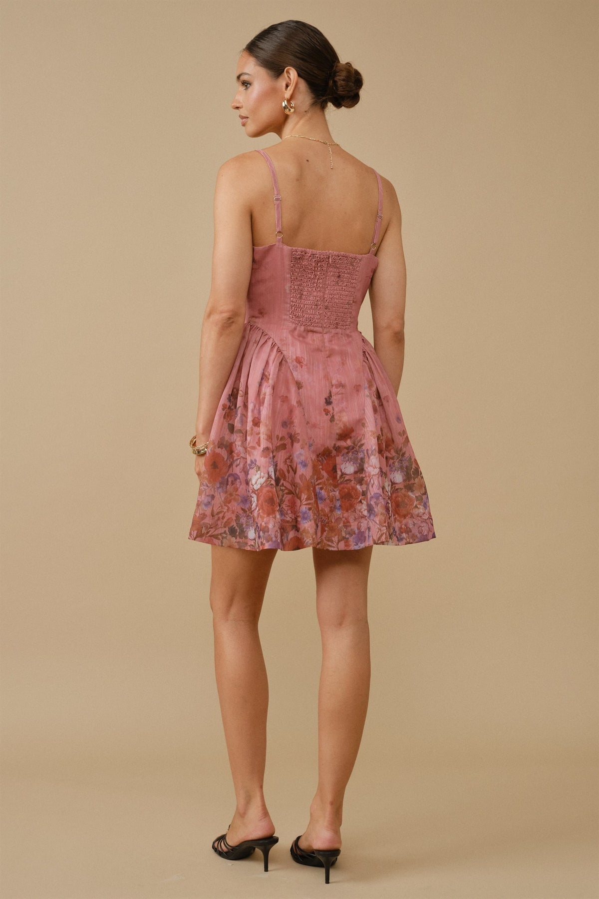 Floral Garden Side-lace A-line Dress