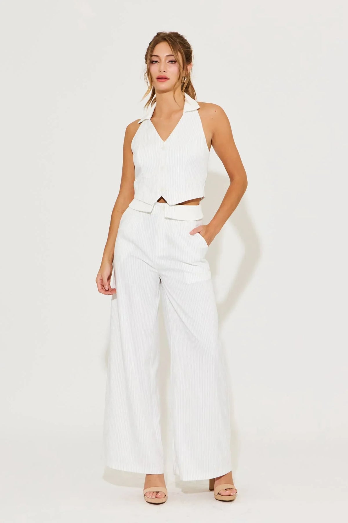 The Signature Stripe Vest and Pants Set