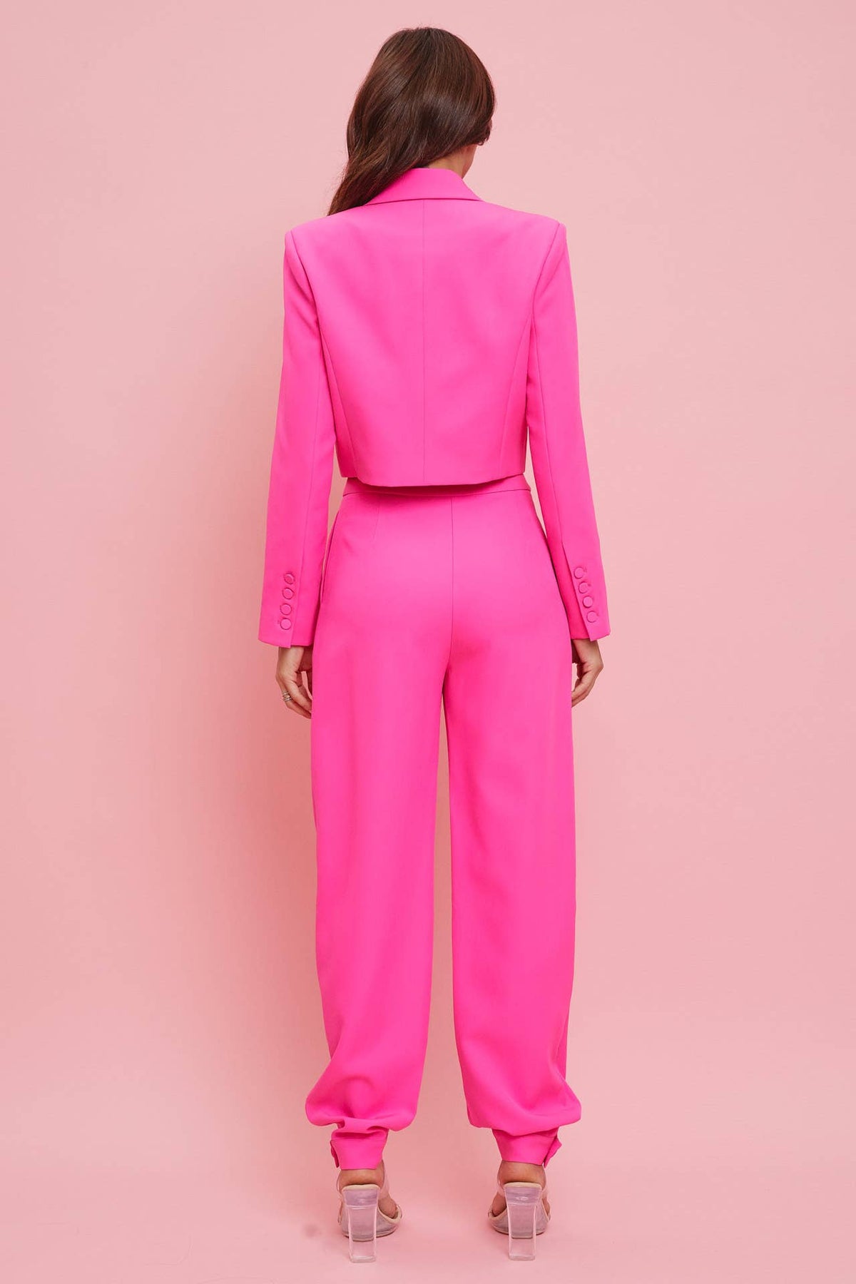 Crop blazer and trouser 2pc set