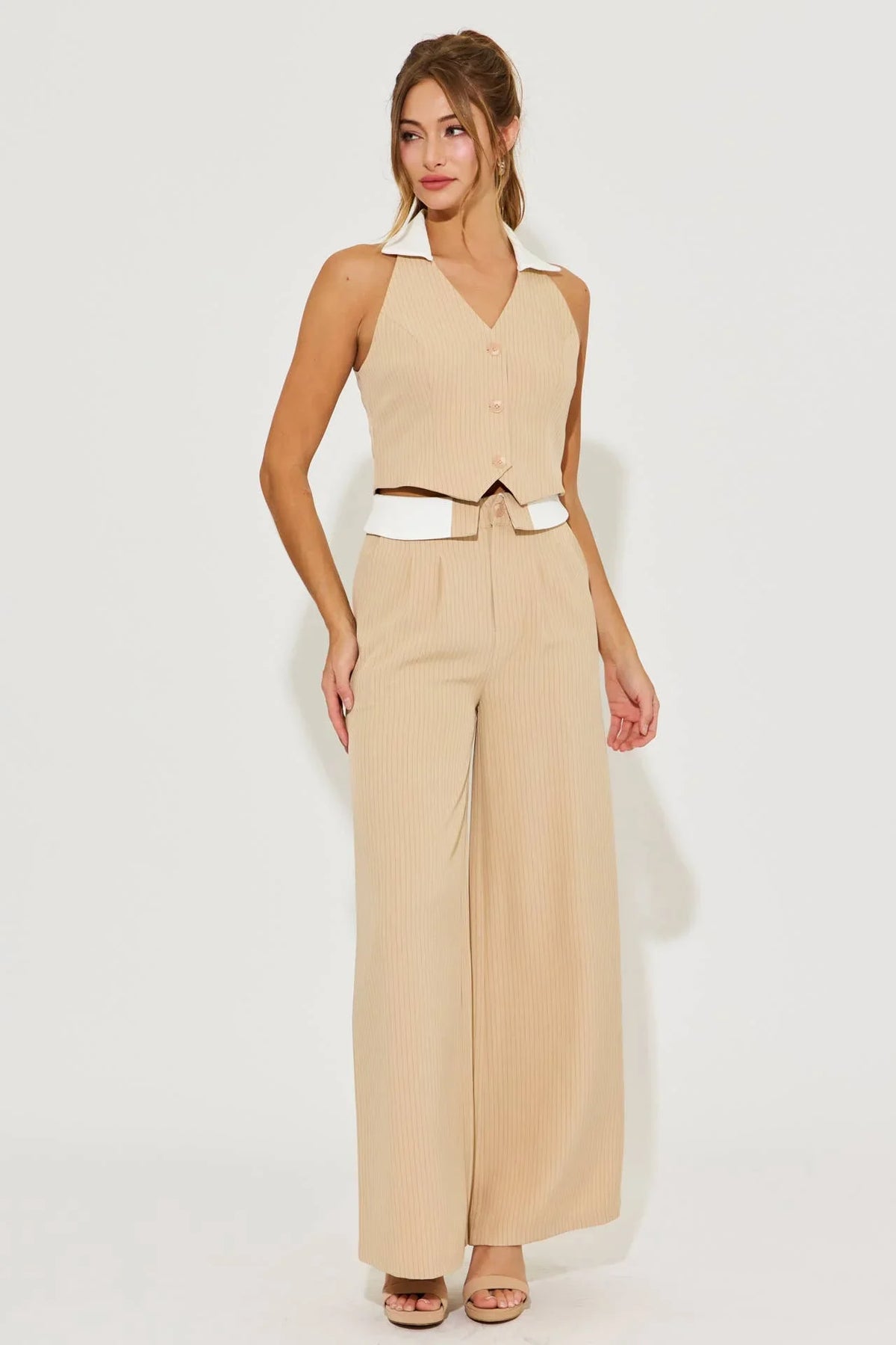 The Signature Stripe Vest and Pants Set