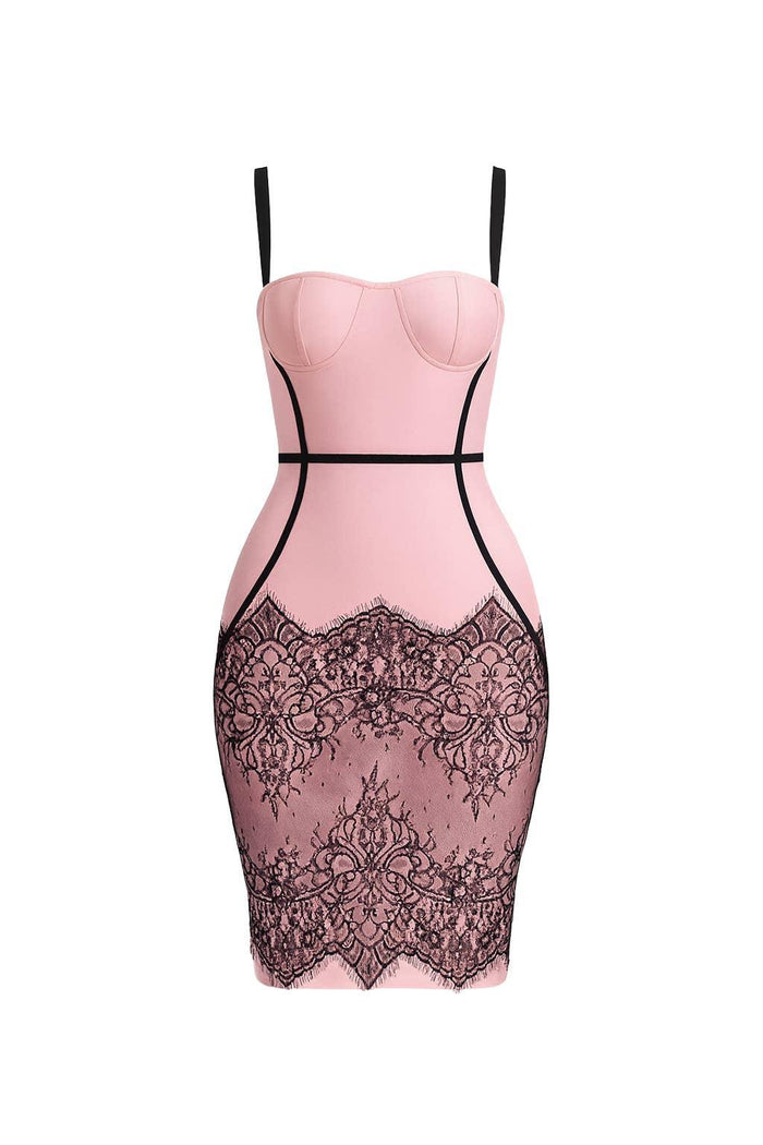 LACE BANDAGE DRESS