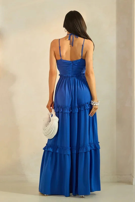 Solid Tiered Maxi Dress PRIVILEGE