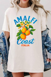 Amalfi Coast Italia Graphic Heavy Cotton Tee