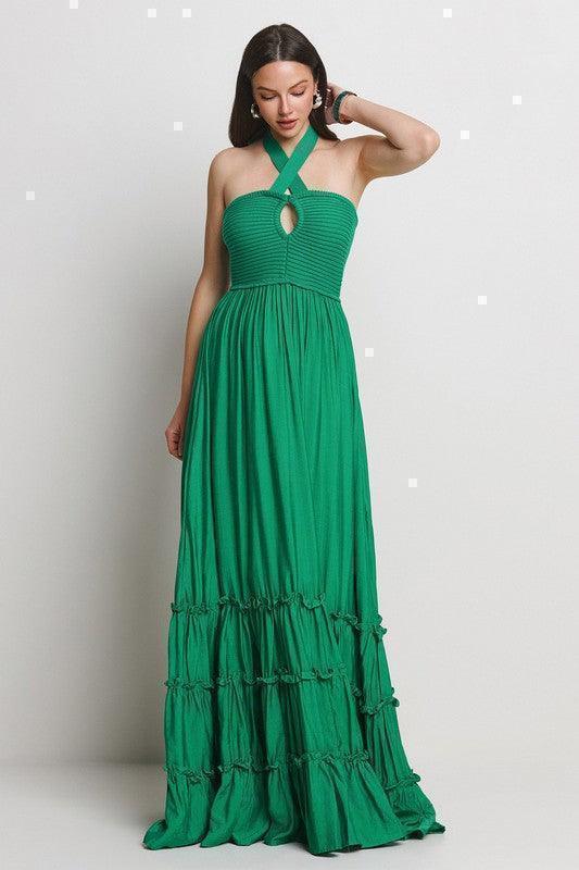 TUBE TOP WITH TRIPLE TIERE ATTACHED LONG MAXI PRIVILEGE