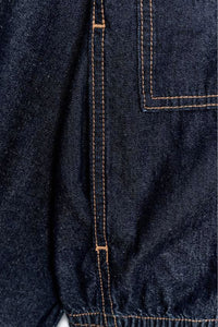 Wide-Leg Cargo Denim Jeans