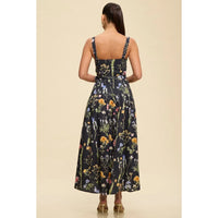 Garden Party Midi Belted Dress