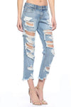 Mid level heavy destroyed jeans - PRIVILEGE 