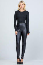 Faux leather leggings - PRIVILEGE 