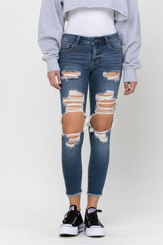 DISTRESSED SKINNY JEANS - PRIVILEGE 