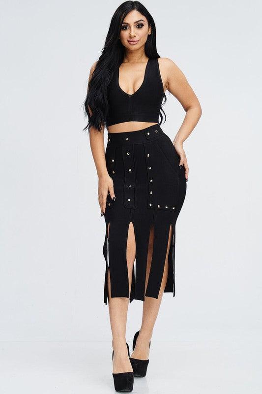 BANDAGE SKIRT SET - PRIVILEGE 