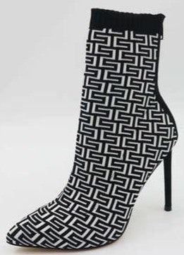 Pointed Toe Single High Heel Dressy Booties - PRIVILEGE 