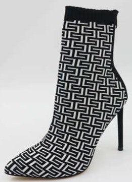 Pointed Toe Single High Heel Dressy Booties - PRIVILEGE 
