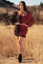Two print mini dress - PRIVILEGE 
