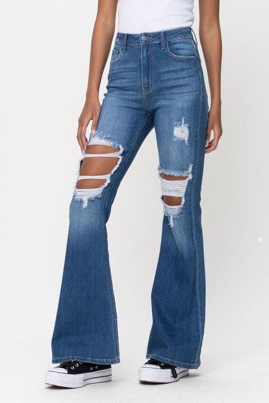 Slim SUPER flare jeans with a high rise - PRIVILEGE 