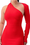 ONE SLEEVE BANDAGE DRESS - PRIVILEGE 