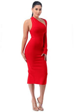 ONE SLEEVE BANDAGE DRESS - PRIVILEGE 