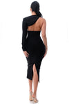 ONE SLEEVE BANDAGE DRESS - PRIVILEGE 