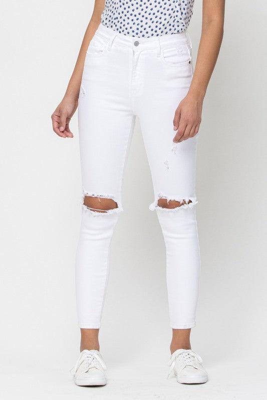 WHITE SKINNY JEANS - PRIVILEGE 