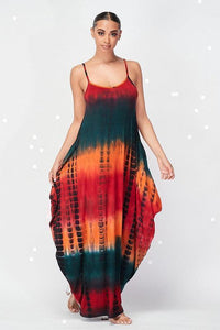 Comfy tank maxi dress with side pockets - PRIVILEGE 