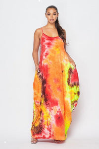 Comfy tank maxi dress with side pockets - PRIVILEGE 