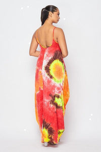 Comfy tank maxi dress with side pockets - PRIVILEGE 
