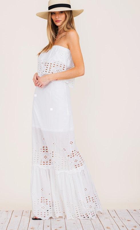 EYELET LACE SKIET SET - PRIVILEGE 