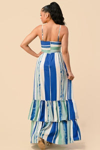 WOVEN MAXI DRESS MUILICOLR - PRIVILEGE 
