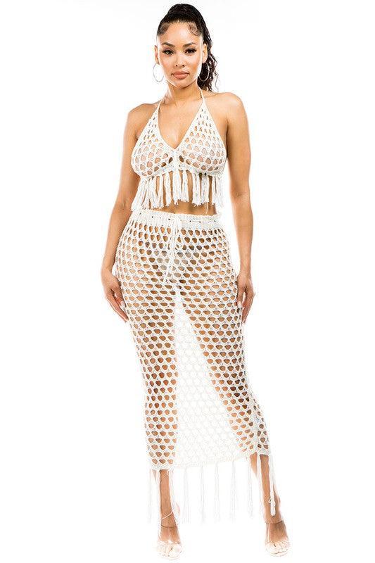 CROCEHET SKIRT SET - PRIVILEGE 