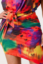 TIEDYE TOP AND WRAP SKIRT - PRIVILEGE 