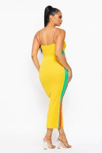 MAXI DRESS WITH CUT OUT - PRIVILEGE 