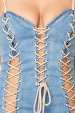 DRAWSTRING MINI DRESS - PRIVILEGE 