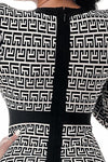 Jacquard Bandage Dress - PRIVILEGE 